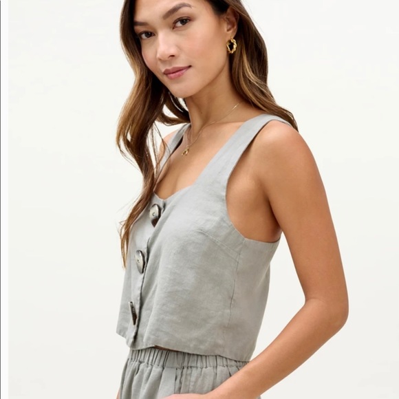 Splendid NWOT Mary Lawless Lee x Cross back Linen - Picture 5 of 5